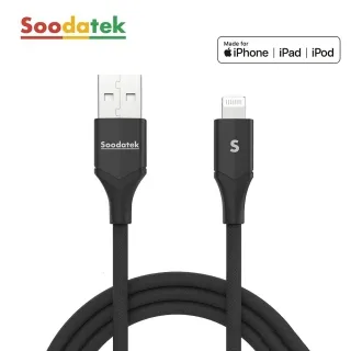 《Soodatek》蘋果快充-鋁合金充電傳輸線/傳輸USB/USB to Lightning(黑、銀、玫瑰金)(499元) 歷史價格詳細信息