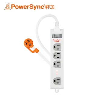 【PowerSync 群加】1開4插1A1C防雷擊抗搖擺雙色延長線 TS42F118 歷史價格詳細信息