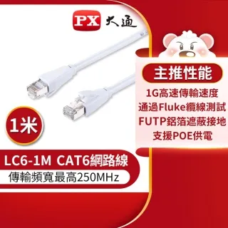 PX大通LC6-1M 網路線 Cat6 網路線 高速傳輸乙太網路線 高屏蔽抗干擾網路線 1M 1米 歷史價格詳細信息