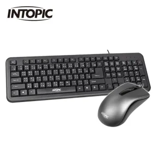 INTOPIC 廣鼎 KBC-953有線鍵盤滑鼠組/USB(黑) 歷史價格詳細信息