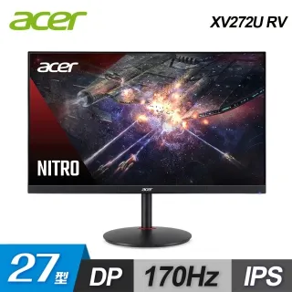 【Acer 宏碁】XV272U RV 低反射電競螢幕(27型/2K/170Hz/0.5ms/IPS) 歷史價格詳細信息
