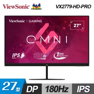 【ViewSonic 優派】VX2779-HD-PRO 27型 180Hz FHD 電競螢幕(HDR10/IPS/HDMI/DP/抗藍光/零閃頻) 歷史價格詳細信息