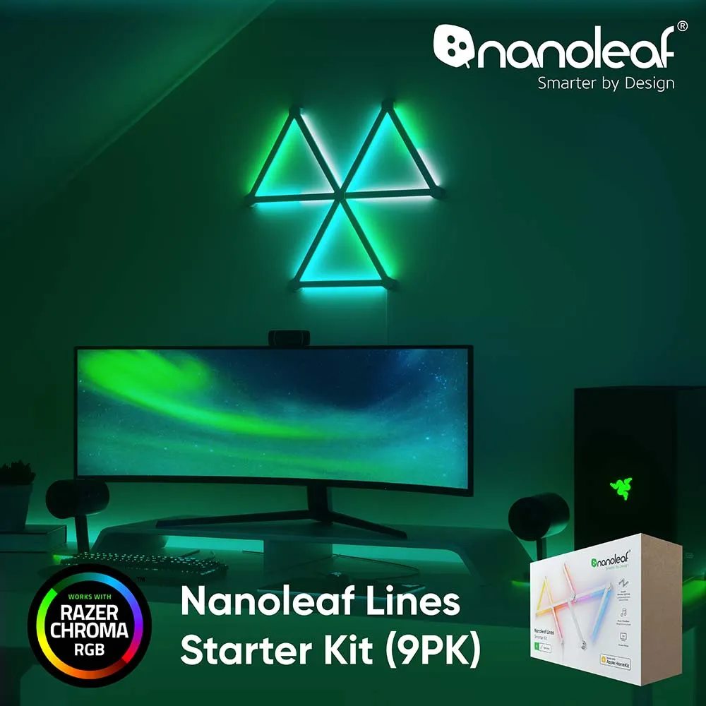 Nanoleaf Lines WiFi Smart RGBW 16M+ Color LED Dimmable Gaming and Home Decor ... 歷史價格詳細信息