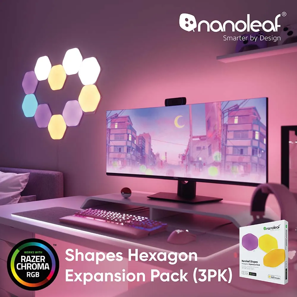 Shapes智能六角燈3片擴充組-極致黑 歷史價格詳細信息