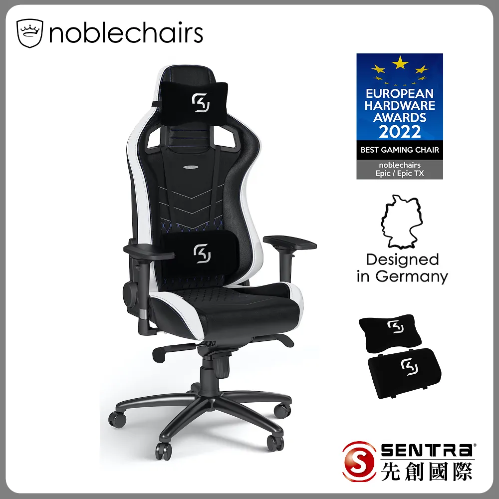 noblechairs EPIC PU系列電競椅-黑底金車線 歷史價格詳細信息