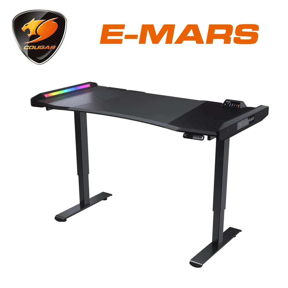 【COUGAR 美洲獅】E-MARS 炫目RGB燈效 自動升降電競桌(電腦桌/自行組裝) 歷史價格詳細信息
