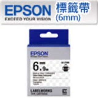 EPSON LK-2TBN C53S652404 透明系列透明底黑字標籤帶 寬度6mm 歷史價格詳細信息