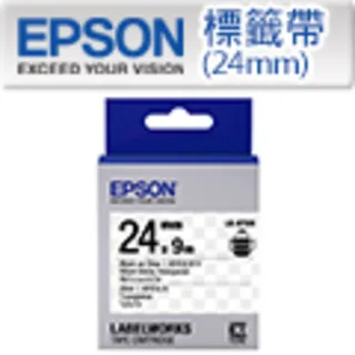 EPSON LK-6TBN C53S656406 透明系列透明底黑字標籤帶(寬度24mm) 歷史價格詳細信息
