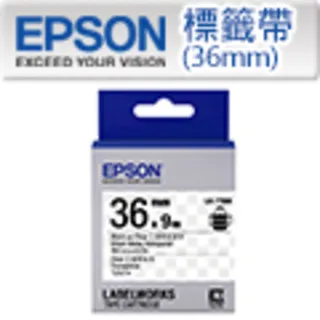 EPSON LK-7TBN 明系列透明底黑字標籤帶(寬度36mm) 歷史價格詳細信息