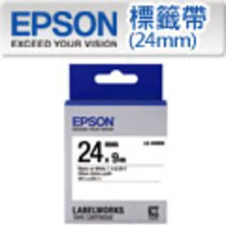 EPSON LK-6WBVN 耐久型標籤帶 24mm 白底黑字 S656417 歷史價格詳細信息