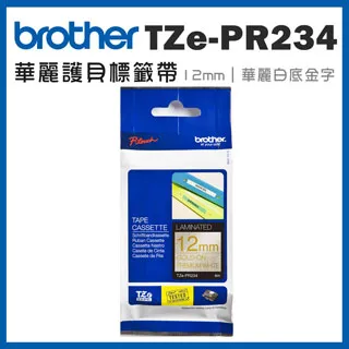 Brother TZe-PR254 華麗護貝標籤帶 (24mm 華麗白底金字) 歷史價格詳細信息