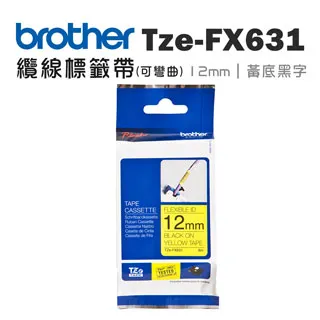 BROTHER TZe-FX651 可彎曲護貝標籤帶 ( 24mm 黃底黑字 ) 歷史價格詳細信息
