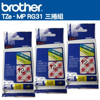 Brother TZe-MP RG31 創意 護貝標籤帶 ( 12mm 俏紅格紋 ) 歷史價格詳細信息