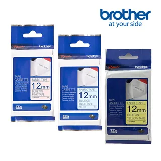 TZe-fa63 12mm 粉黃布藍字 燙印 布質標籤帶 另有PT-P300BT PT-P710BT PT-P700 歷史價格詳細信息