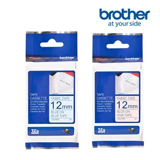 brother TZe-FAE3 粉紅布藍字 12mm原廠燙印布質標籤帶 歷史價格詳細信息