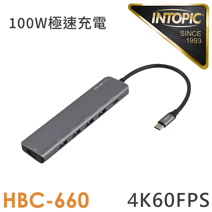INTOPIC 廣鼎 六合一Type-C多功能集線器(HBC-660) 歷史價格詳細信息