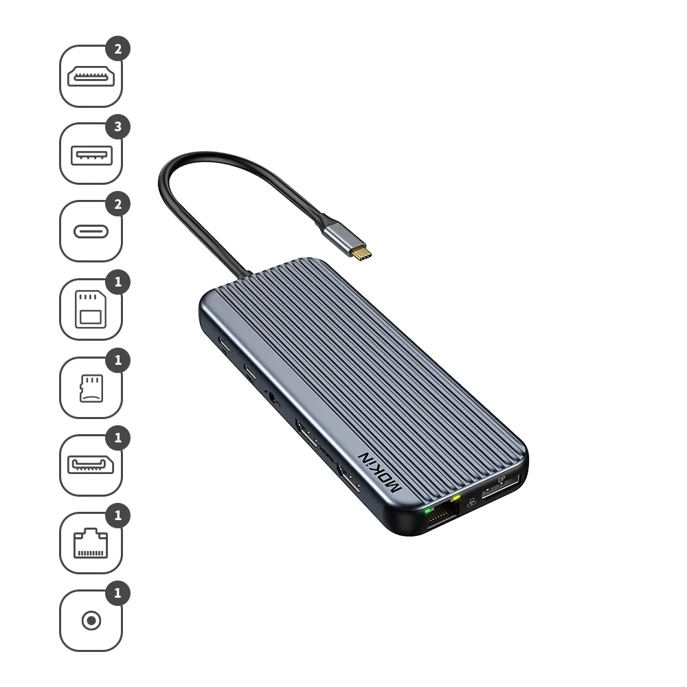 MOKiN 10合1 多屏多工集線器 （UC1801-J） 歷史價格詳細信息