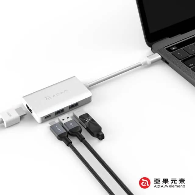 【亞果元素】CASA Hub A01m USB 3.1 Type-C 四合一多功能集線器 - 銀 歷史價格詳細信息