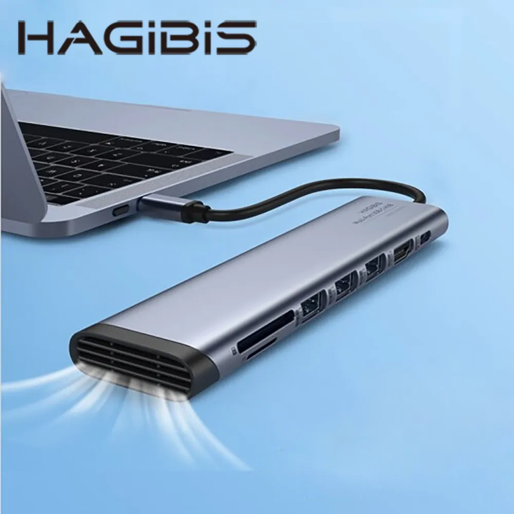 HAGiBiS鋁合金7合1擴充器：USB3.0*3+HDMI+PD供電+SD/TF卡槽(SRT04） 歷史價格詳細信息