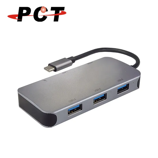 【PCT】USB Type-C 轉 HDMI / DP / VGA / RJ45 轉接器(UHP302V) 歷史價格詳細信息