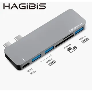 HAGiBiS鋁合金6合1 USB3.0+SD/TF讀卡+HDMI+PD供電+3.5mm音源口 歷史價格詳細信息