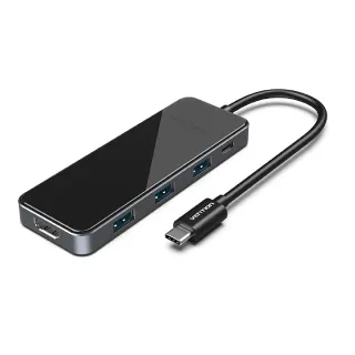 VENTION 威迅 THP系列 Type-C 轉HDMI+USB3.0*3+PD 5in1 多功能HUB 公司貨 歷史價格詳細信息
