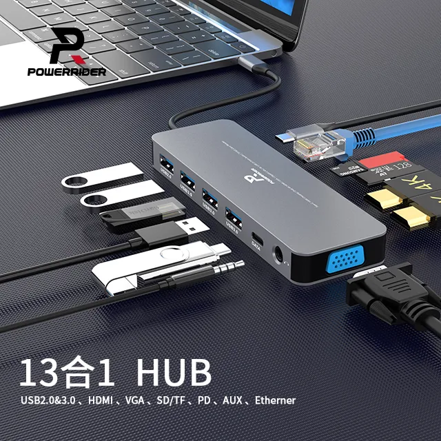 PowerRider HB-P4A 四合一傳輸集線器 鈦金灰 歷史價格詳細信息