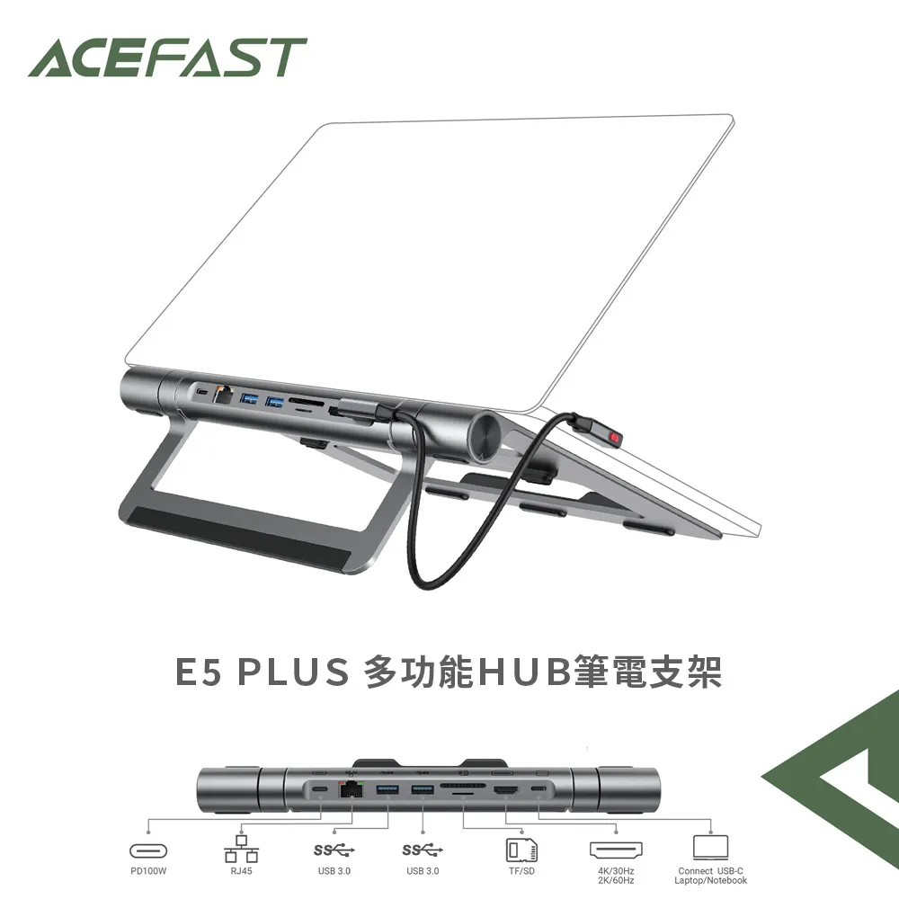 ACEFAST 多功能HUB筆電支架E5 PLUS  8 合1 USB-C HUB-台灣總代理公司貨兩年保固-現貨 歷史價格詳細信息