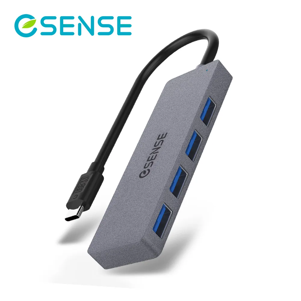 Esense Type-C USB3.1高速傳輸4埠HUB-灰 歷史價格詳細信息