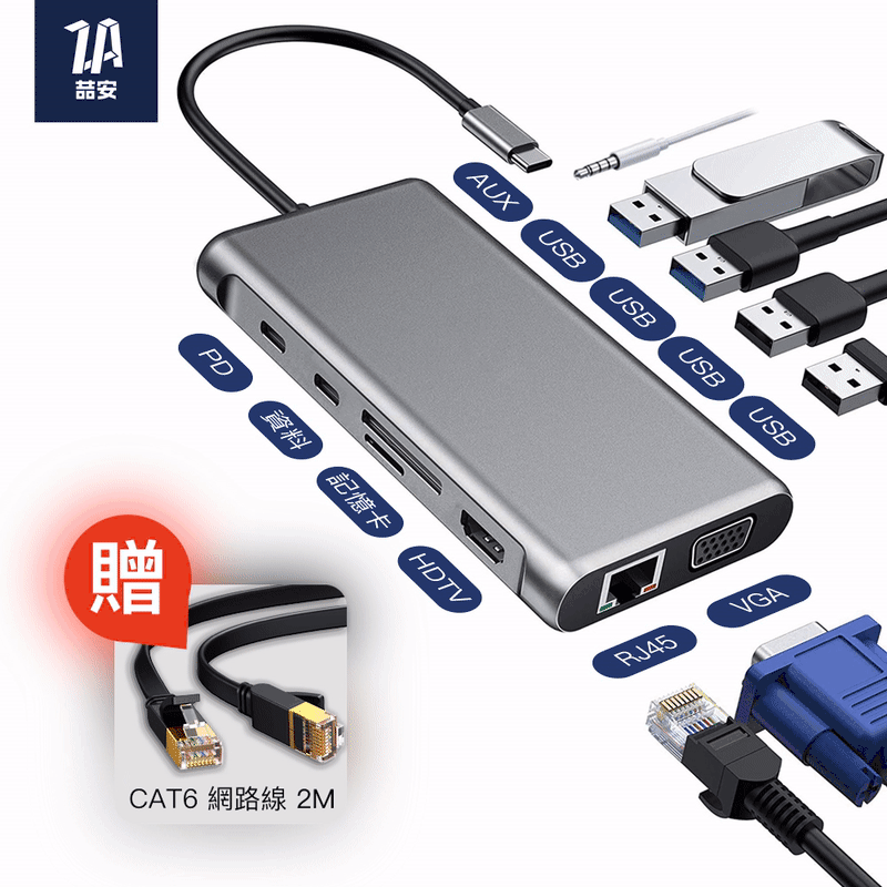 Type-C 轉 VGA HDTV usb 3.0 pd 轉接器 同屏器 筆電 電視 Netflix Disney 傳輸 歷史價格詳細信息