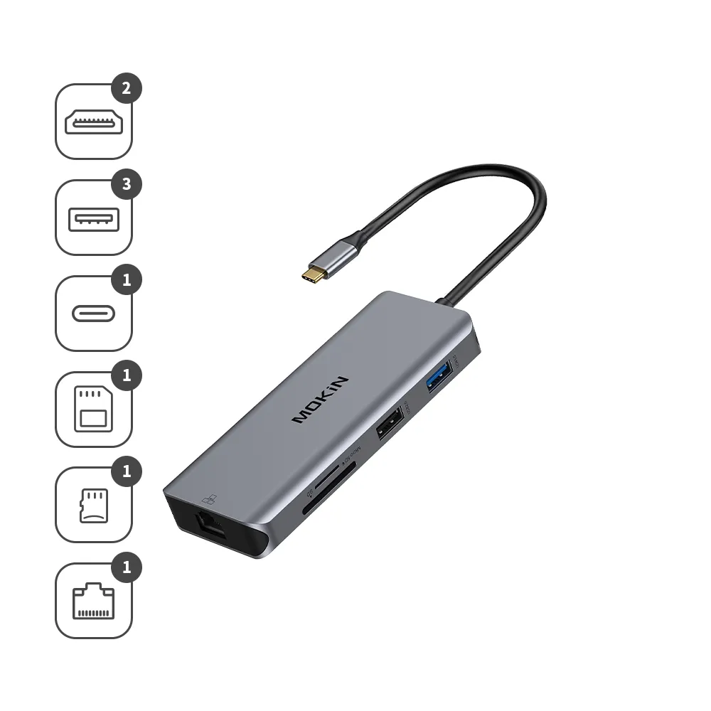 MOKiN 10合1 多屏多工集線器 （UC1801-J） 歷史價格詳細信息