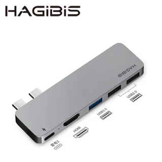 HAGiBiS鋁合金5合1 USB3.0+USB2.0+HDMI+PD供电+3.5mm音频口 歷史價格詳細信息