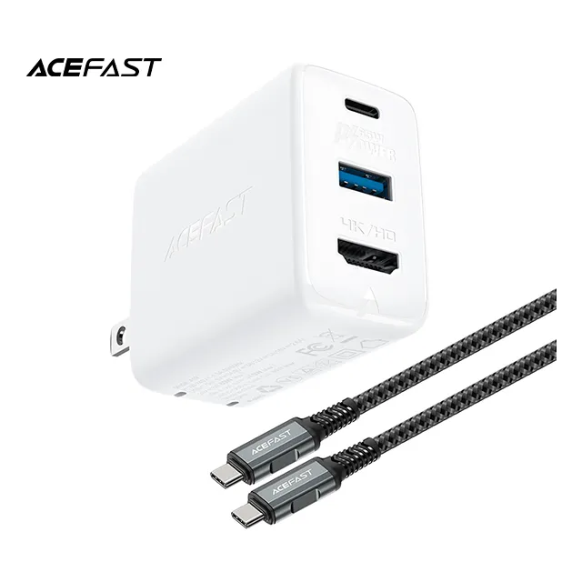 【ACEFAST】 A19 PD65W氮化鎵HUB多功能充電器套裝 黑色 Switch充電 筆電充電器 手機充電 65w 歷史價格詳細信息