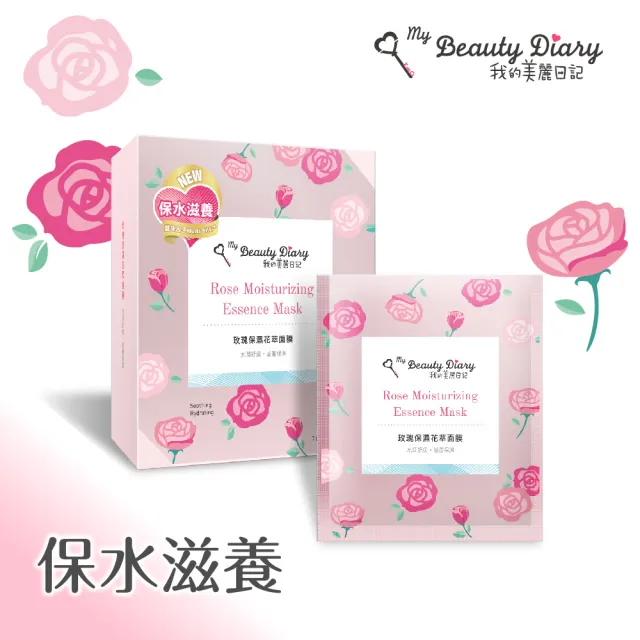 我的美麗日記玫瑰保濕花萃面膜7片【愛買】 歷史價格詳細信息