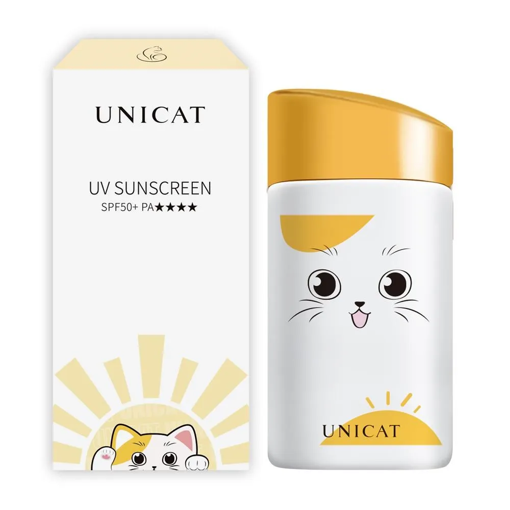 不沾口罩 萌貓超水感防曬隔離乳 50ml SPF50+ ★★★★ UNICAT 歷史價格詳細信息