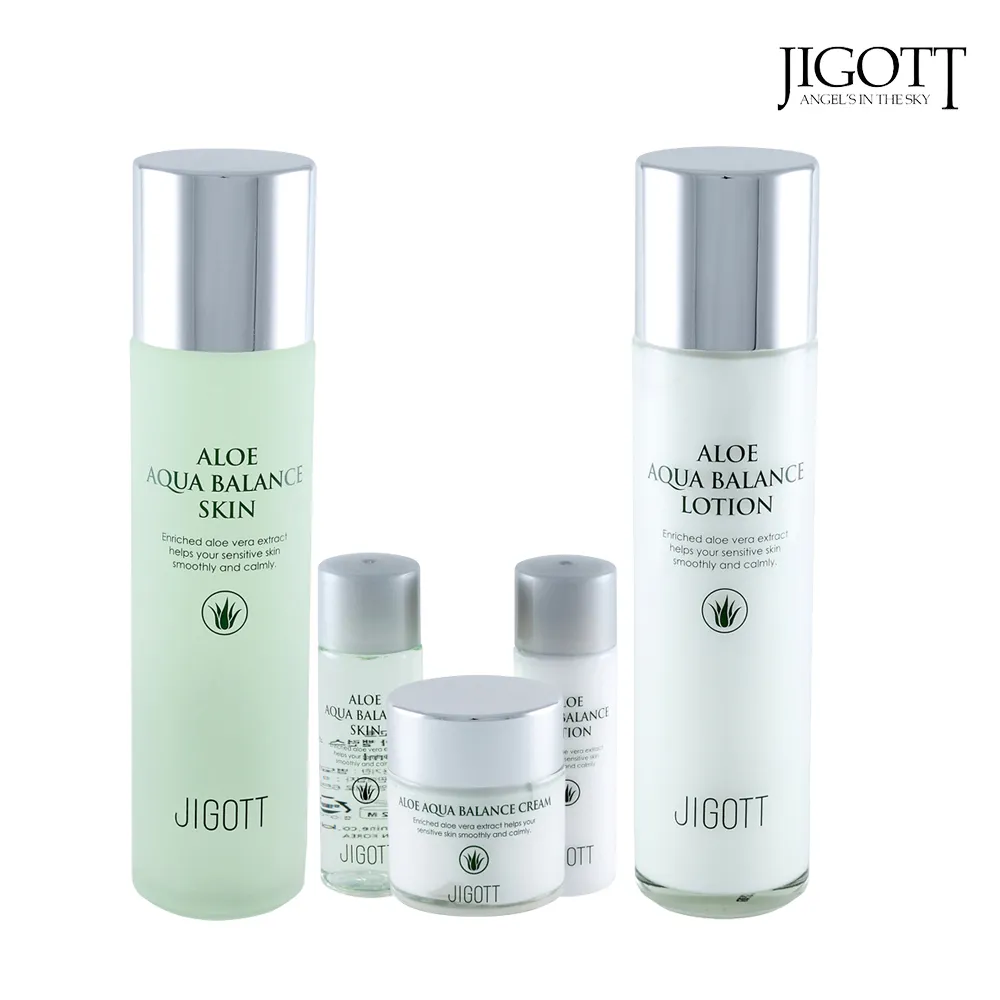 韓國 JIGOTT 蘆薈舒緩修復禮盒(5件組)【小三美日】化妝水/乳液/面霜 D003041 歷史價格詳細信息