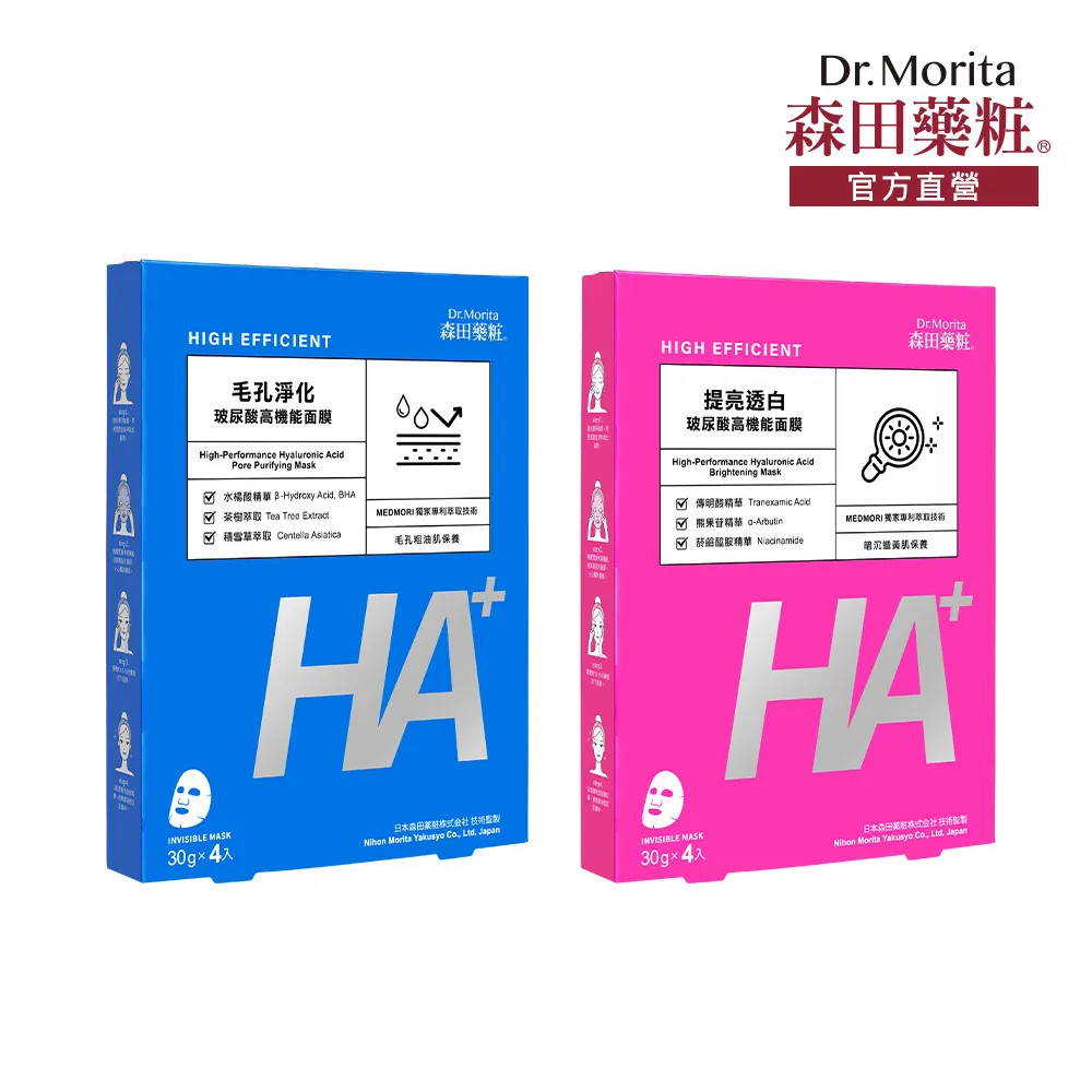 森田藥粧玻尿酸高機能提亮透白面膜4入 歷史價格詳細信息