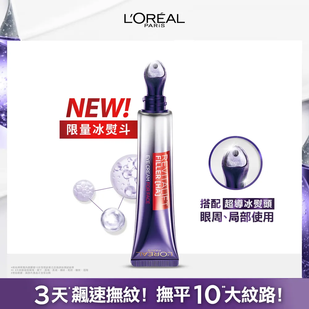 L'Oreal巴黎萊雅 玻尿酸眼霜級撫紋精華霜 (平行輸入)(30ml/支)[大買家] 歷史價格詳細信息