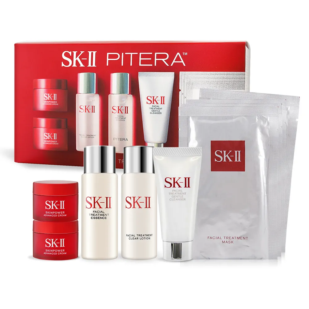 【SK-II】體驗套組(青春露75ml、肌活能量活膚霜15g、青春敷面膜1片、全效活膚潔面乳20g) 歷史價格詳細信息