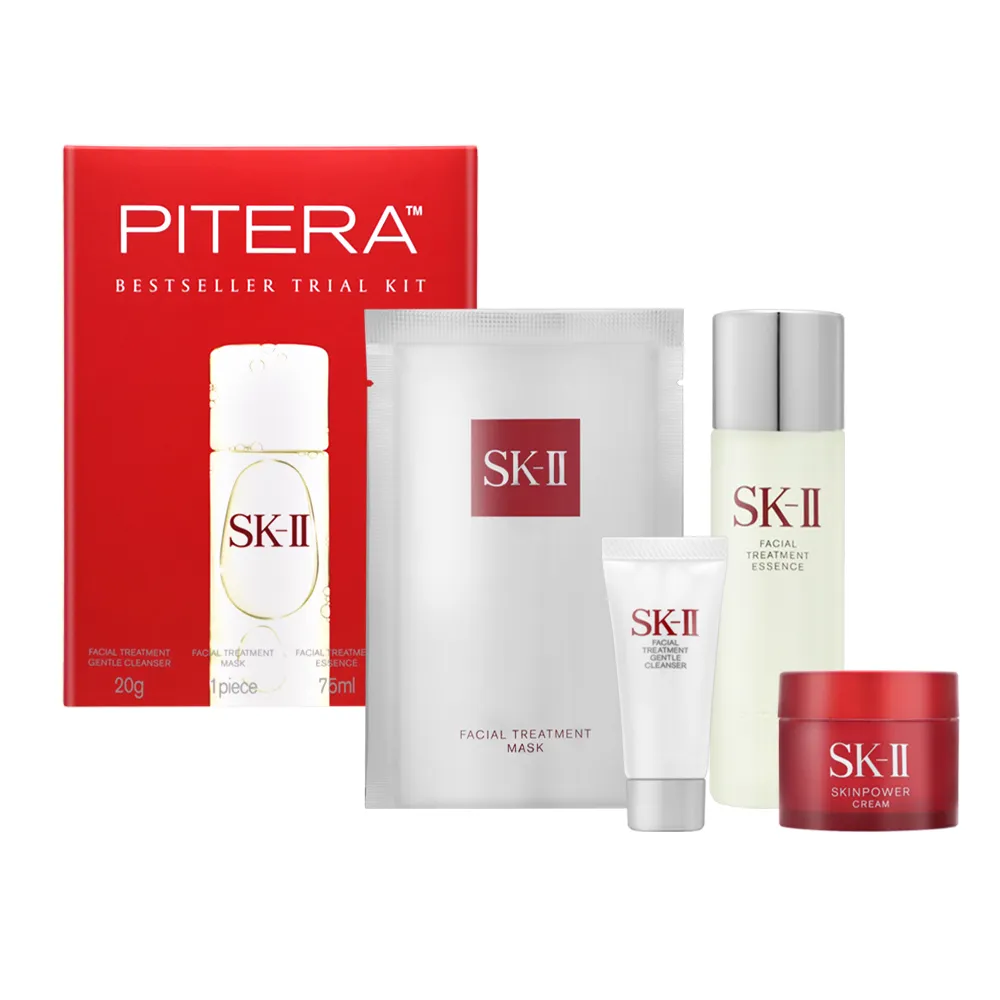 【SK-II】體驗套組(青春露75ml、肌活能量活膚霜15g、青春敷面膜1片、全效活膚潔面乳20g) 歷史價格詳細信息
