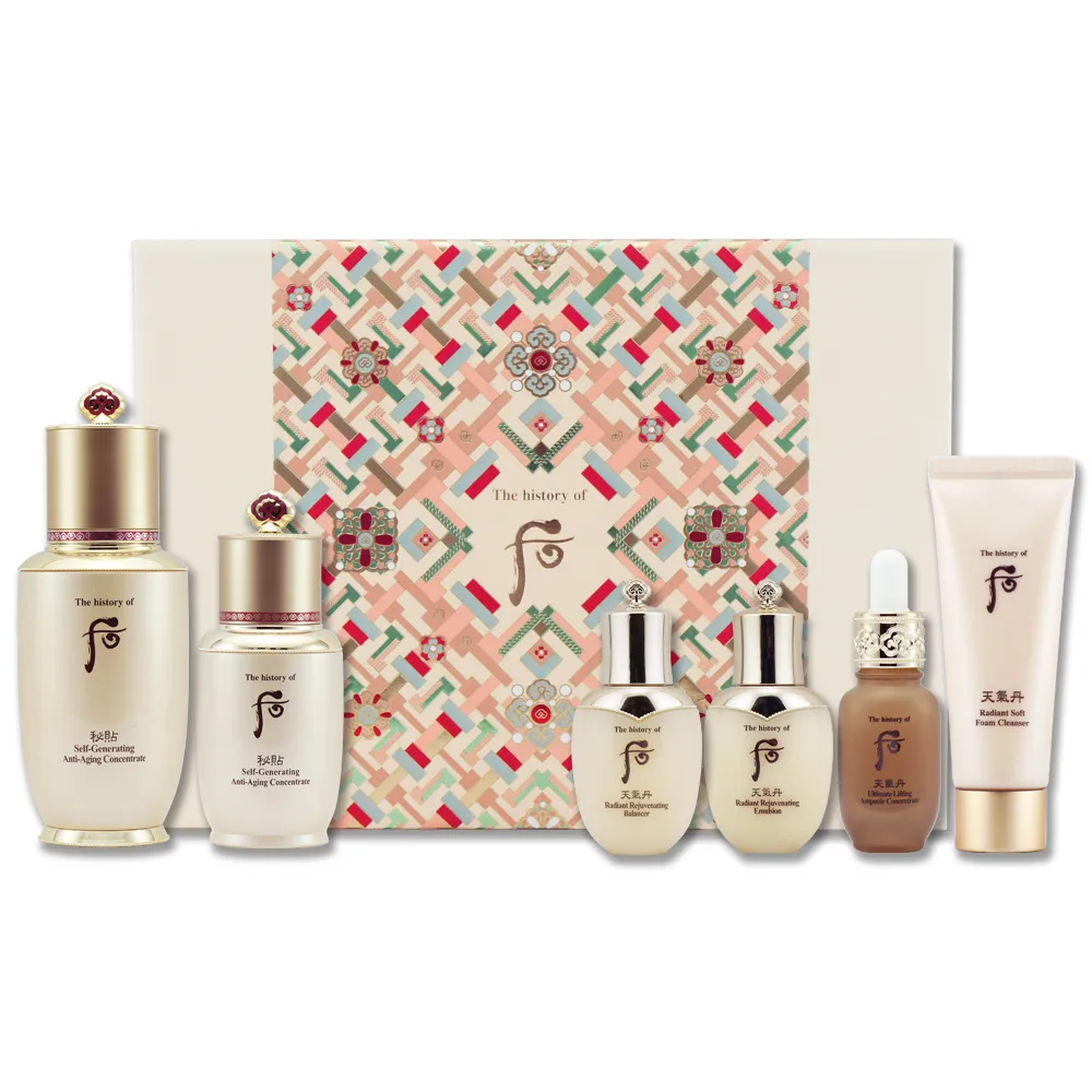 【WHOO 后】重生秘帖禮讚禮盒 加贈 璀璨永恆華炫妝點4件組｜官方旗艦店 歷史價格詳細信息