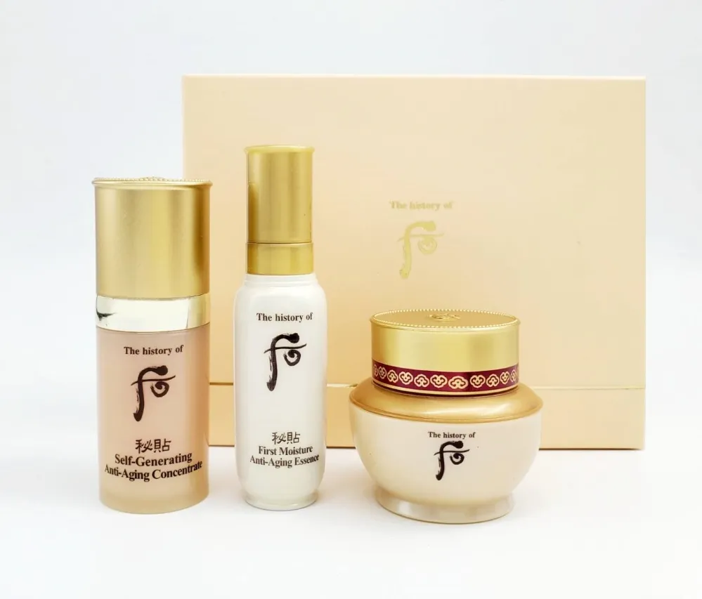 WHOO后 秘帖珍藏3件組[秘帖循環精華(8ml)+重生秘帖(8ml)+重生秘帖光澤霜(8ml)] 歷史價格詳細信息