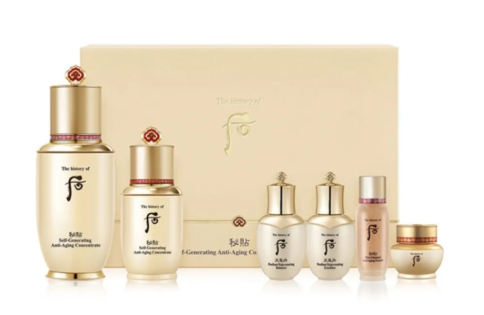 【WHOO 后】重生秘帖禮讚禮盒 加贈 璀璨永恆華炫妝點4件組｜官方旗艦店 歷史價格詳細信息