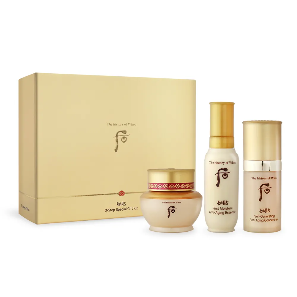 WHOO后 秘帖珍藏3件組[秘帖循環精華(8ml)+重生秘帖(8ml)+重生秘帖光澤霜(8ml)] 歷史價格詳細信息