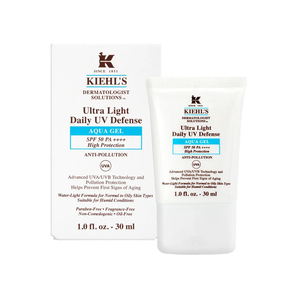 Kiehl's契爾氏 集高效清爽零油光UV水凝露SPF50PA++++30ml｜熱銷NO.1 防曬推薦 歷史價格詳細信息