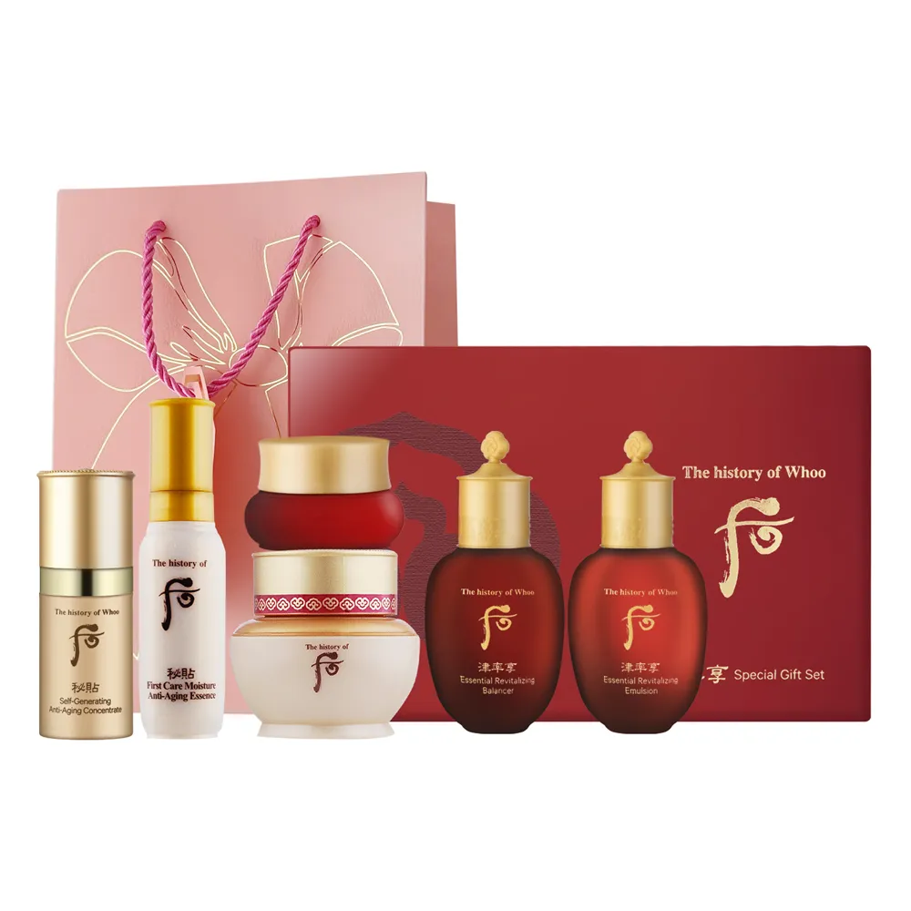 WHOO后 秘帖珍藏3件組[秘帖循環精華(8ml)+重生秘帖(8ml)+重生秘帖光澤霜(8ml)] 歷史價格詳細信息