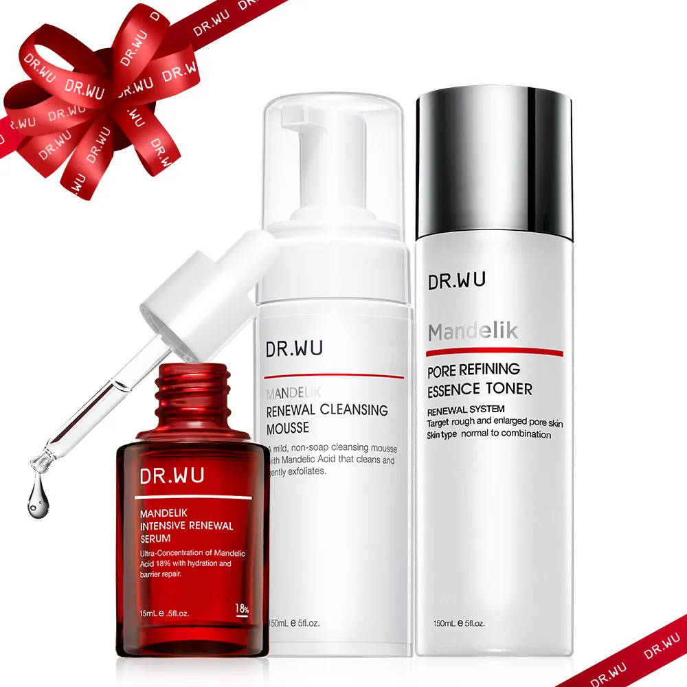 DR.WU 杏仁酸經典煥膚療程組(慕斯+化妝水+精華) 價格比較,價格查詢,歷史價格詳細信息