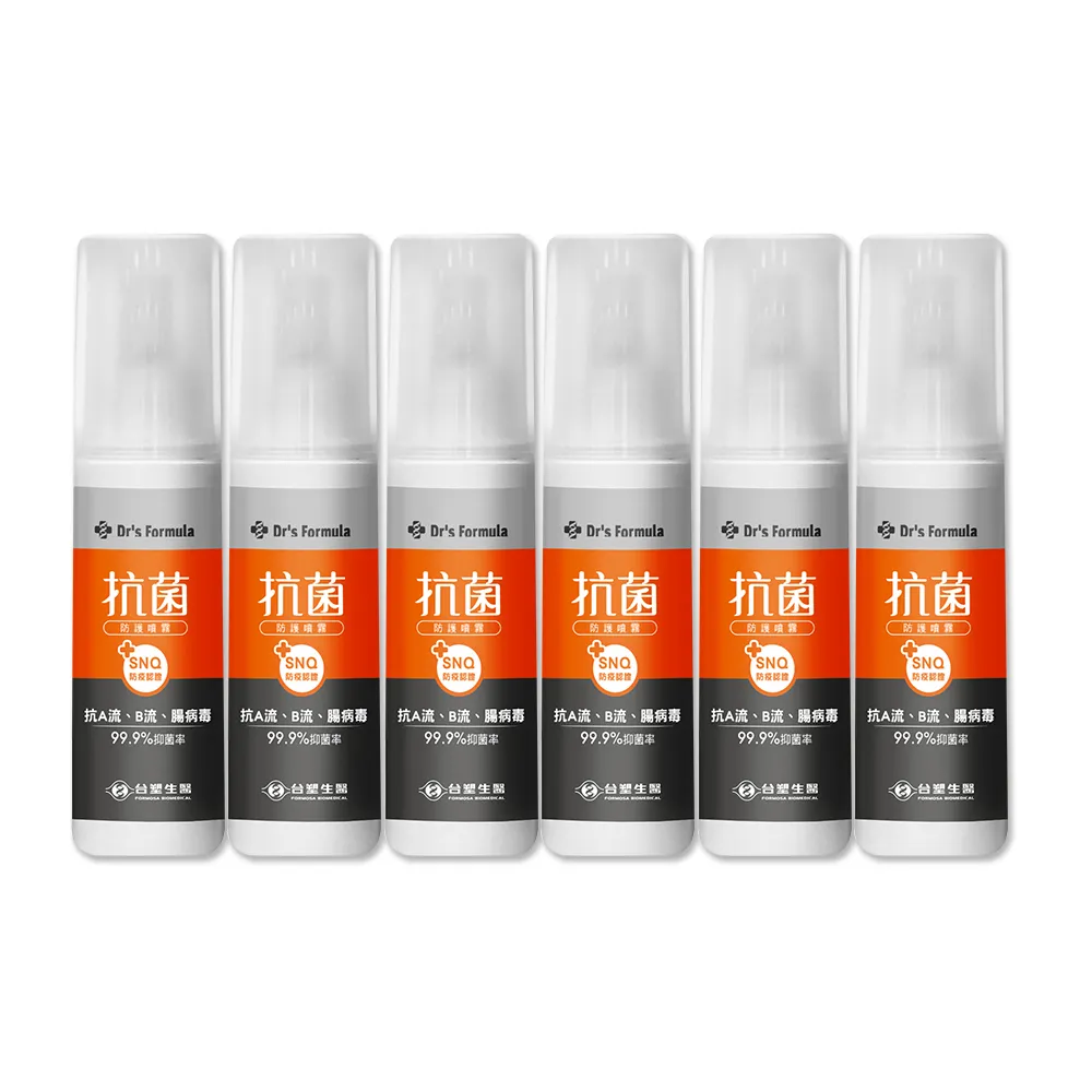 《台塑生醫》Dr's Formula 抗菌防護噴霧超超值組(1kg*6入+100g*6入) 歷史價格詳細信息