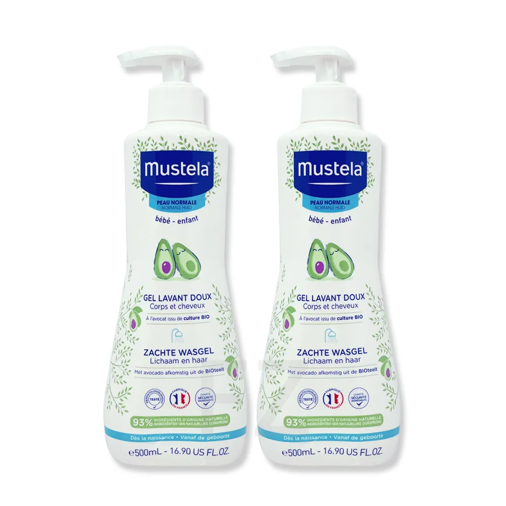 Mustel 慕之恬廊 Mustela Dermo 雙潔乳 寶寶洗髮沐浴乳 500ml 廠商直送 現貨 歷史價格詳細信息