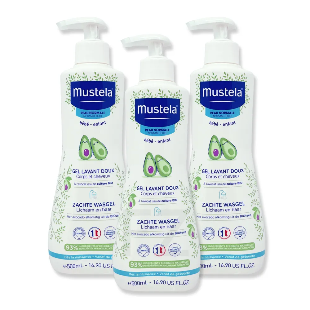 Mustel 慕之恬廊 Mustela Dermo 雙潔乳 寶寶洗髮沐浴乳 500ml 廠商直送 現貨 歷史價格詳細信息